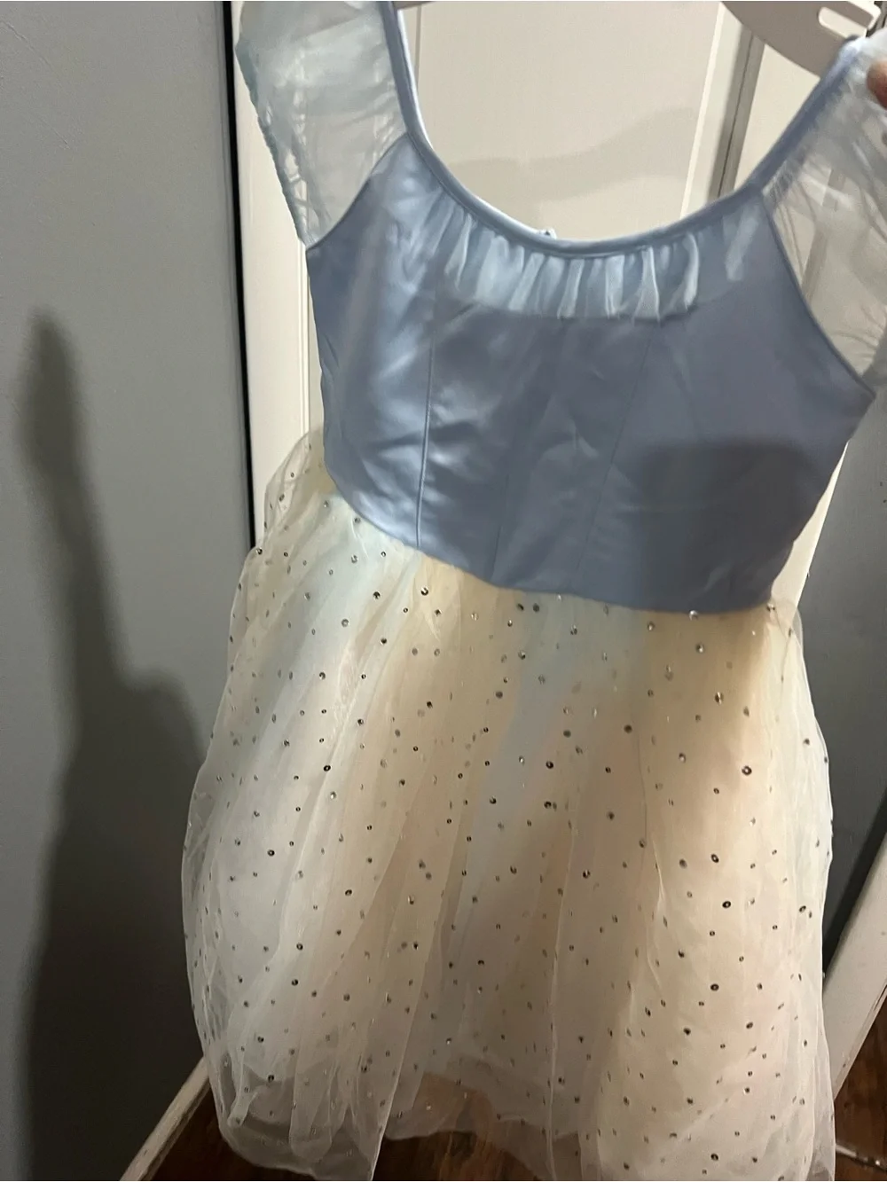Light Blue & Ivory Sparkle  Dress for Kids (Gymboree Ballet Collection)
